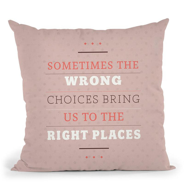 Right Places Throw Pillow By American Flat - All About Vibe