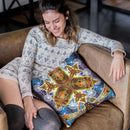 Messeges From A Healing Fractal Dimention Throw Pillow By Chris Dyer - All About Vibe