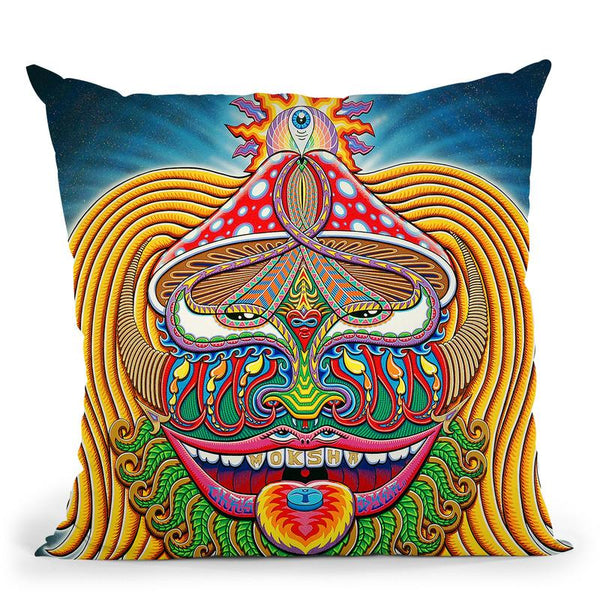 Moksha Master Throw Pillow By Chris Dyer - All About Vibe