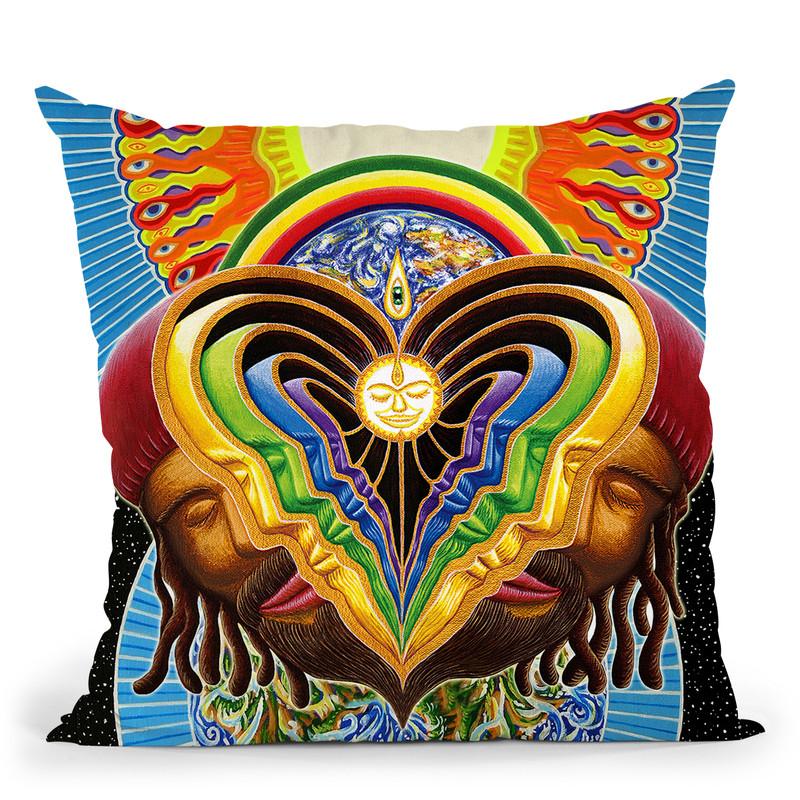 Peeling Bodies Fussion Throw Pillow By Chris Dyer - All About Vibe