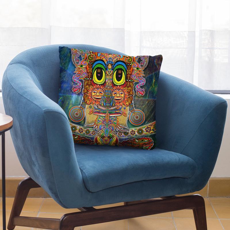 Saintart Throw Pillow By Chris Dyer - All About Vibe