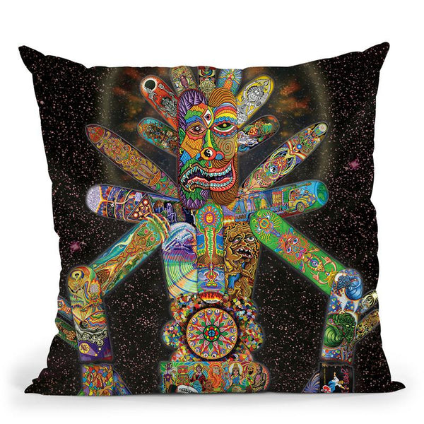 Skatebotron The Giant Robot Throw Pillow By Chris Dyer - All About Vibe
