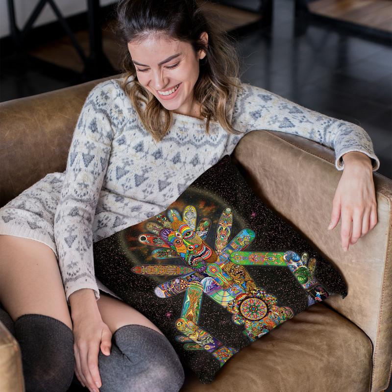 Skatebotron The Giant Robot Throw Pillow By Chris Dyer - All About Vibe