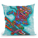 Skating Away From The Problems In My Mind Throw Pillow By Chris Dyer - All About Vibe