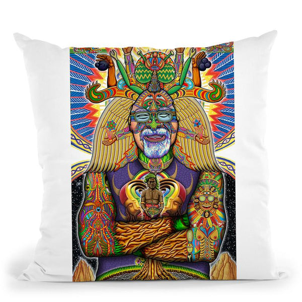 Steven Beyer Digital Portrait Throw Pillow By Chris Dyer - All About Vibe