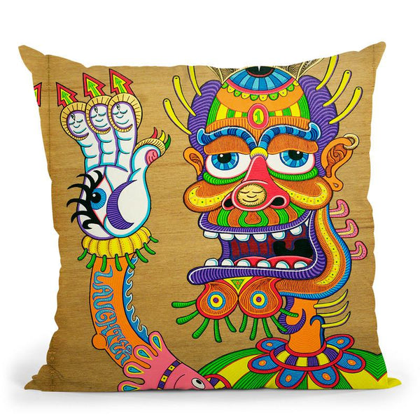 The Clown Is A Wiseman In Disguise Throw Pillow By Chris Dyer - All About Vibe
