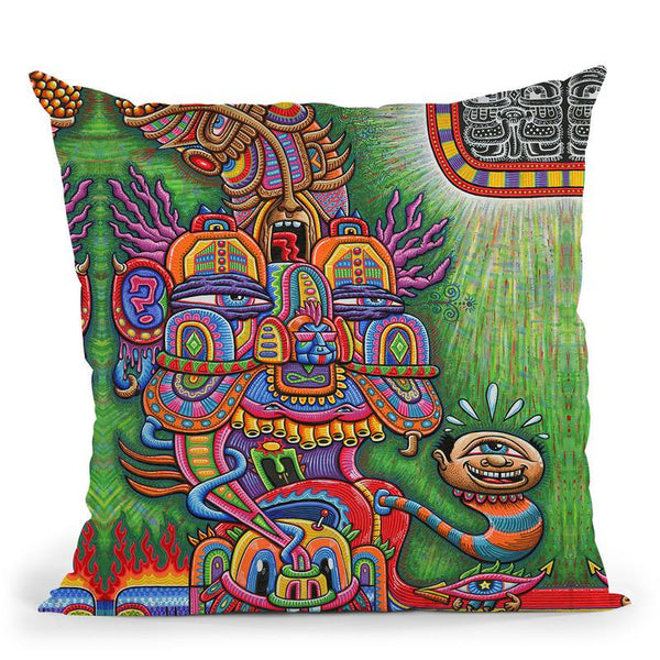The Divine Comedian Web Throw Pillow By Chris Dyer - All About Vibe