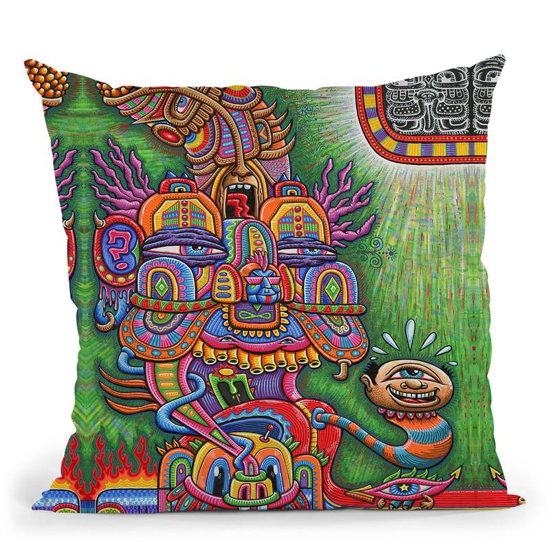 The Divine Comedian Web Throw Pillow By Chris Dyer - All About Vibe