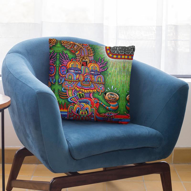 The Divine Comedian Web Throw Pillow By Chris Dyer - All About Vibe