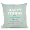 Happy Things Throw Pillow By American Flat - All About Vibe