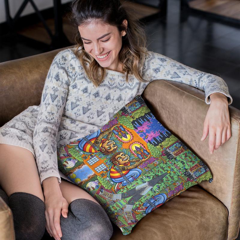 City Love Utopia Throw Pillow By Chris Dyer - All About Vibe
