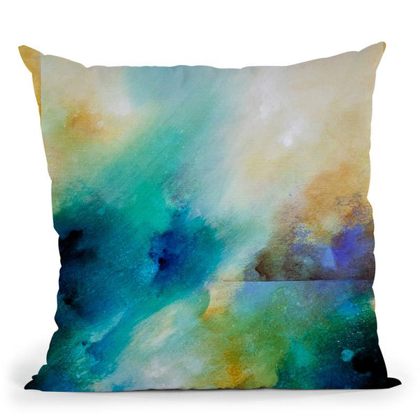 Aqua Breeze Throw Pillow By Ch Studios - All About Vibe
