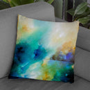 Aqua Breeze Throw Pillow By Ch Studios - All About Vibe