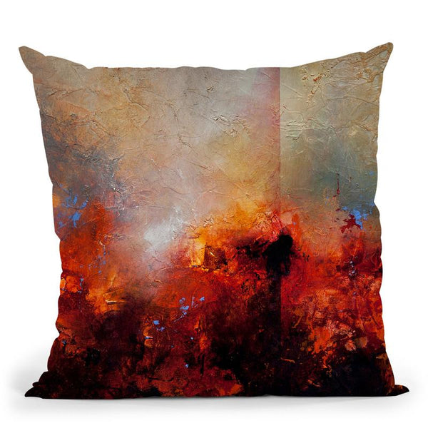 Red Earth Throw Pillow By Ch Studios - All About Vibe