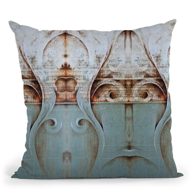 Mozart Sounds Throw Pillow By Ch Studios - All About Vibe