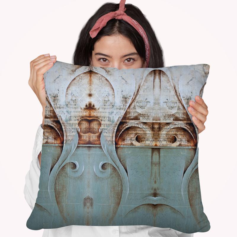 Mozart Sounds Throw Pillow By Ch Studios - All About Vibe