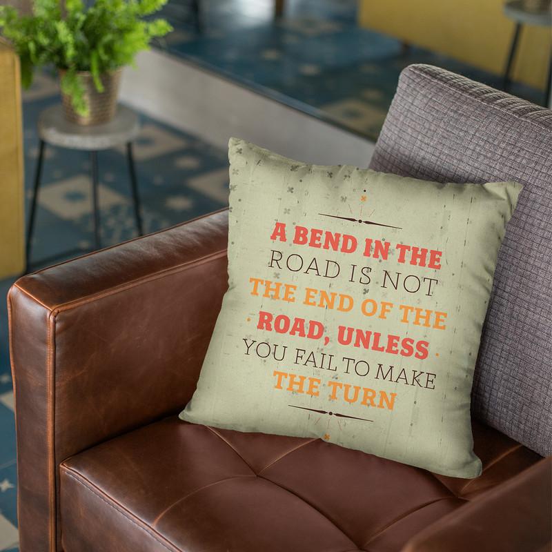 A Bend In The Road Throw Pillow By American Flat - All About Vibe