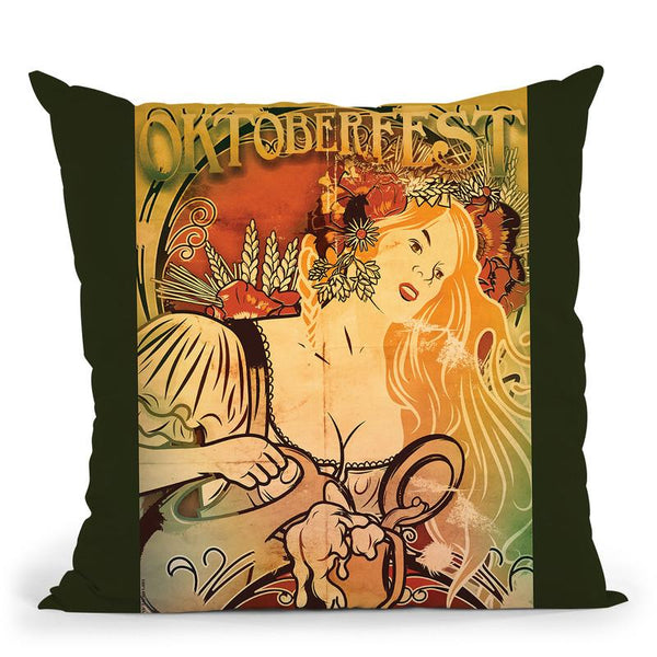 Oktoberfest Throw Pillow By American Flat - All About Vibe