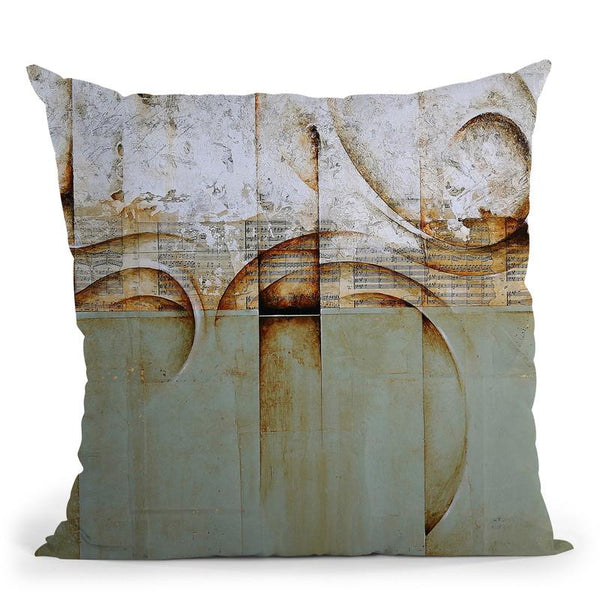 Mozart Green Throw Pillow By Ch Studios - All About Vibe