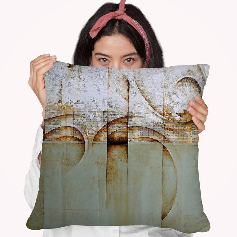 Mozart Green Throw Pillow By Ch Studios - All About Vibe
