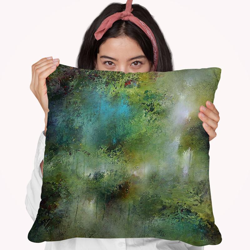 Through The Forest Throw Pillow By Ch Studios - All About Vibe