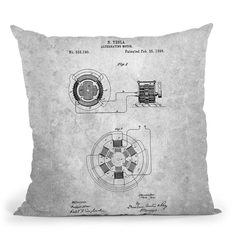 Alternating Motor A Throw Pillow By Cole Borders - All About Vibe
