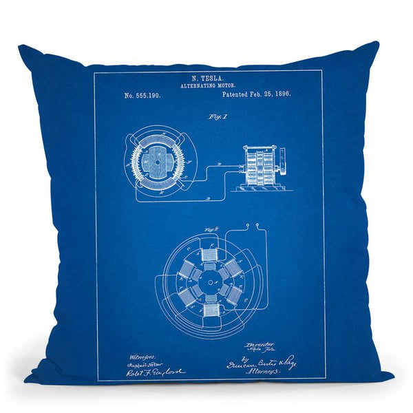 Alternating Motor B Throw Pillow By Cole Borders - All About Vibe