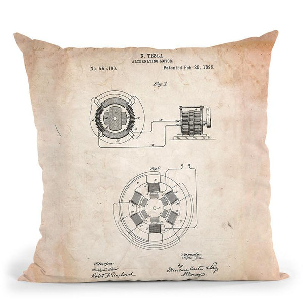 Alternating Motor C Throw Pillow By Cole Borders - All About Vibe