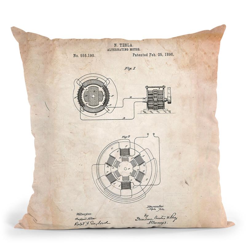Alternating Motor C Throw Pillow By Cole Borders - All About Vibe
