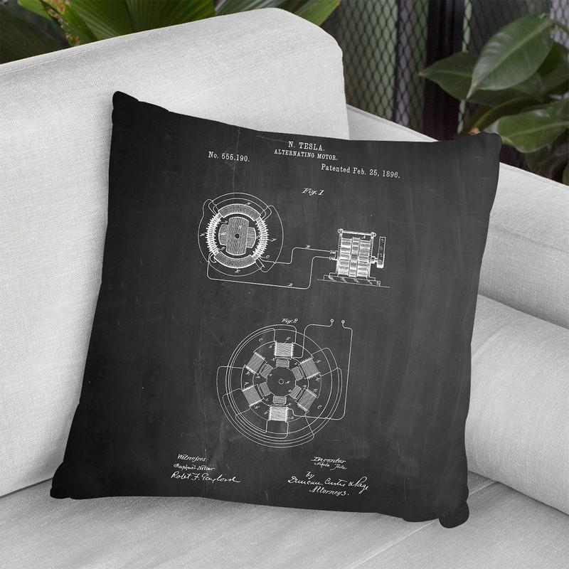 Alternating Motor D Throw Pillow By Cole Borders - All About Vibe