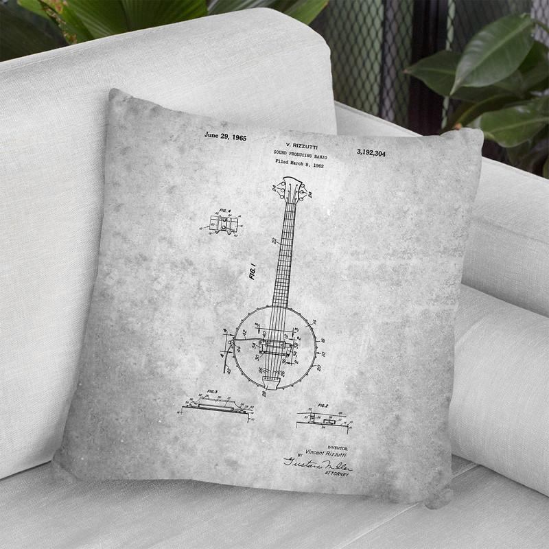 Banjo A Throw Pillow By Cole Borders - All About Vibe