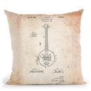 Banjo C Throw Pillow By Cole Borders - All About Vibe