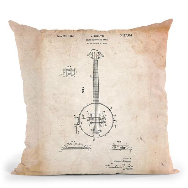 Banjo C Throw Pillow By Cole Borders - All About Vibe