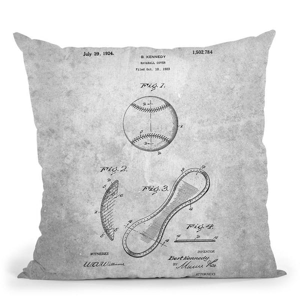 Baseball Cover A Throw Pillow By Cole Borders - All About Vibe