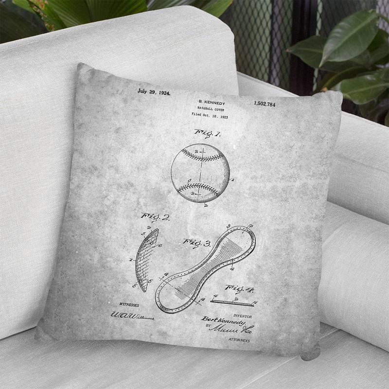 Baseball Cover A Throw Pillow By Cole Borders - All About Vibe