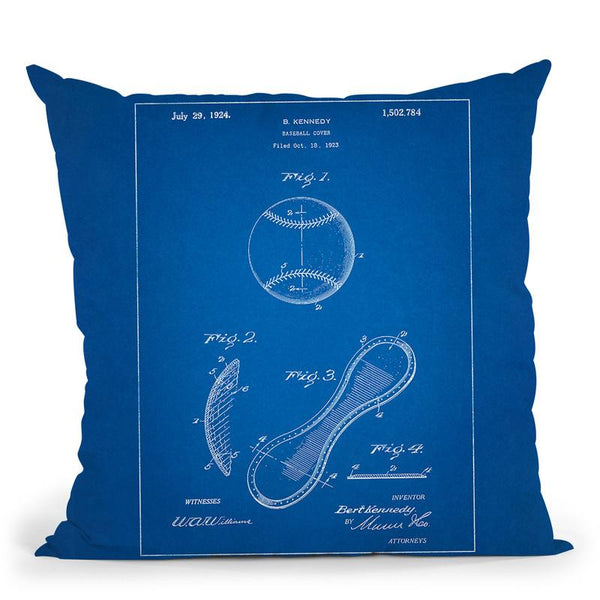Baseball Cover B Throw Pillow By Cole Borders - All About Vibe
