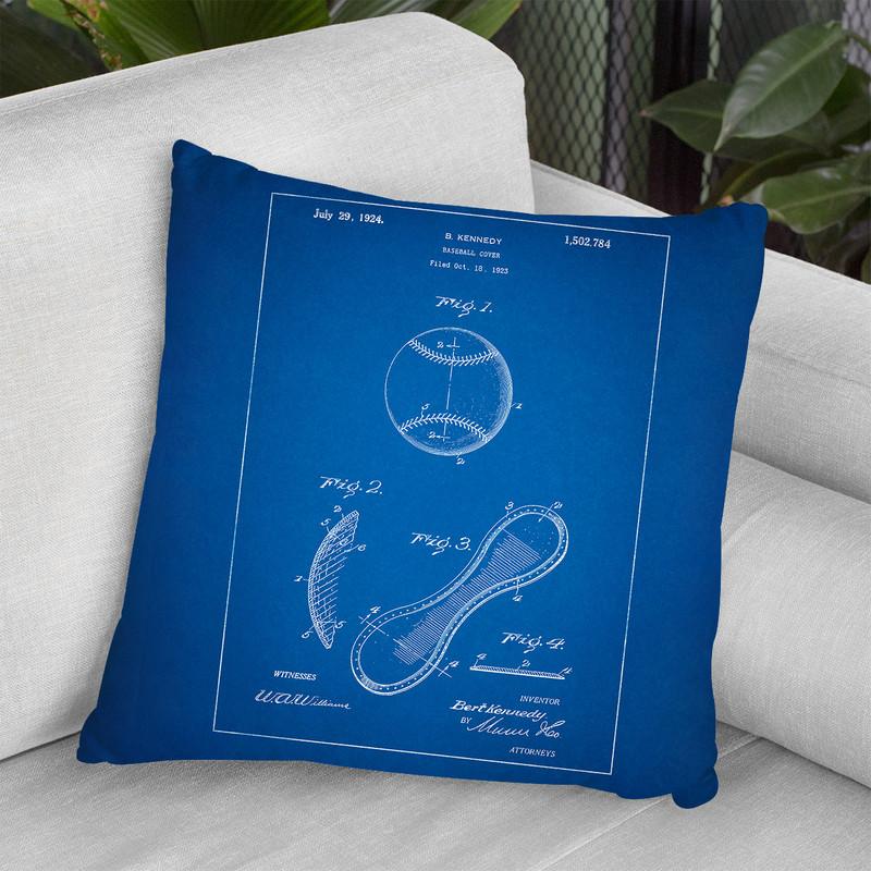 Baseball Cover B Throw Pillow By Cole Borders - All About Vibe