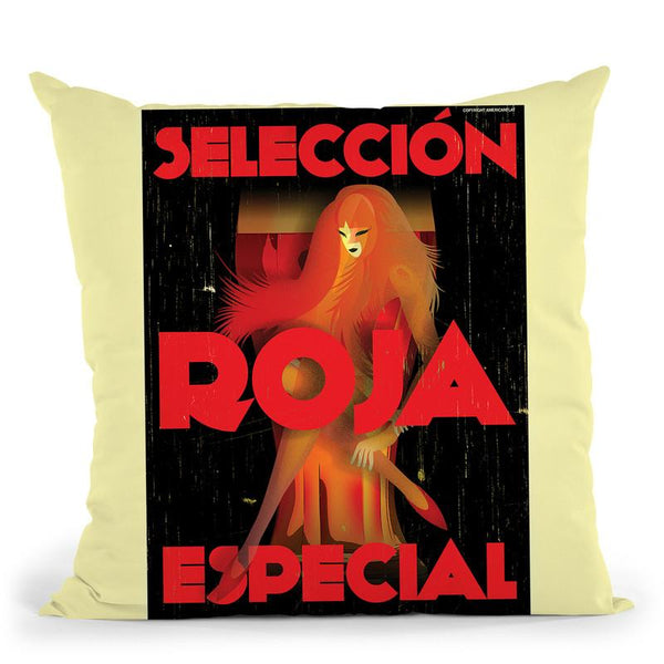 Roja Especial Throw Pillow By American Flat - All About Vibe