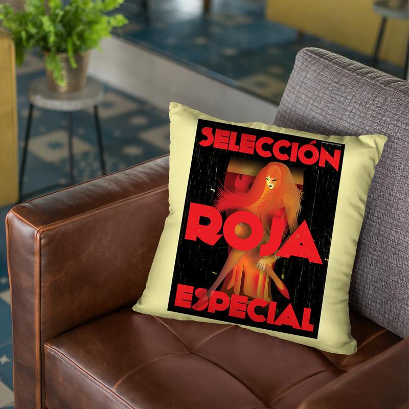 Roja Especial Throw Pillow By American Flat - All About Vibe
