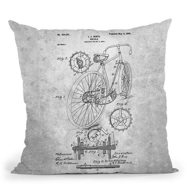 Bicycle A Throw Pillow By Cole Borders - All About Vibe