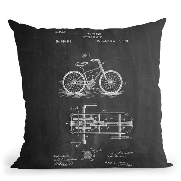 Bicycle E Throw Pillow By Cole Borders - All About Vibe