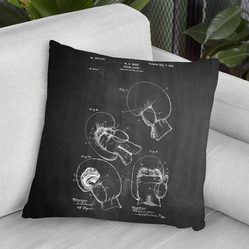 Boxing Glove 1898 Throw Pillow By Cole Borders - All About Vibe