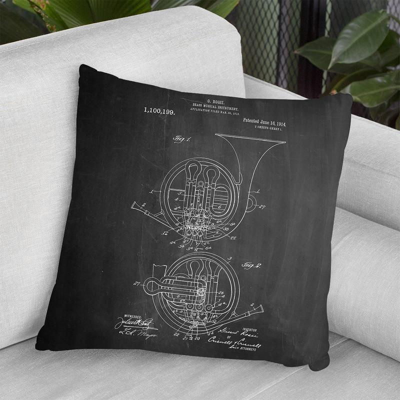 Brass Music Throw Pillow By Cole Borders - All About Vibe