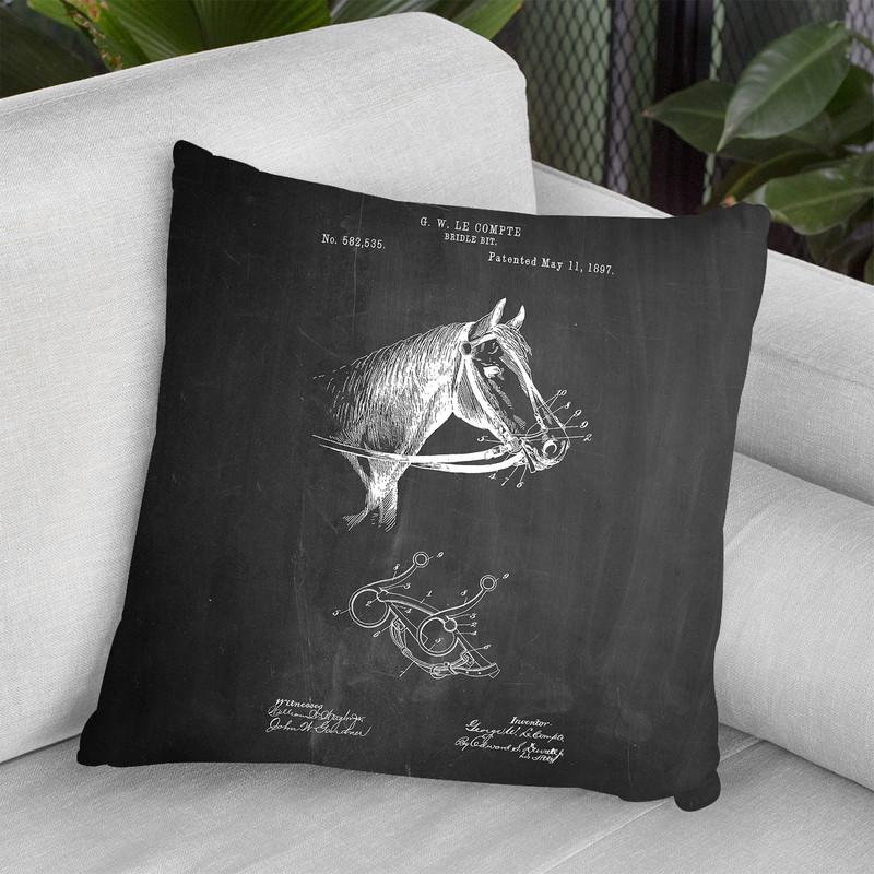 Bridle Brit Throw Pillow By Cole Borders - All About Vibe