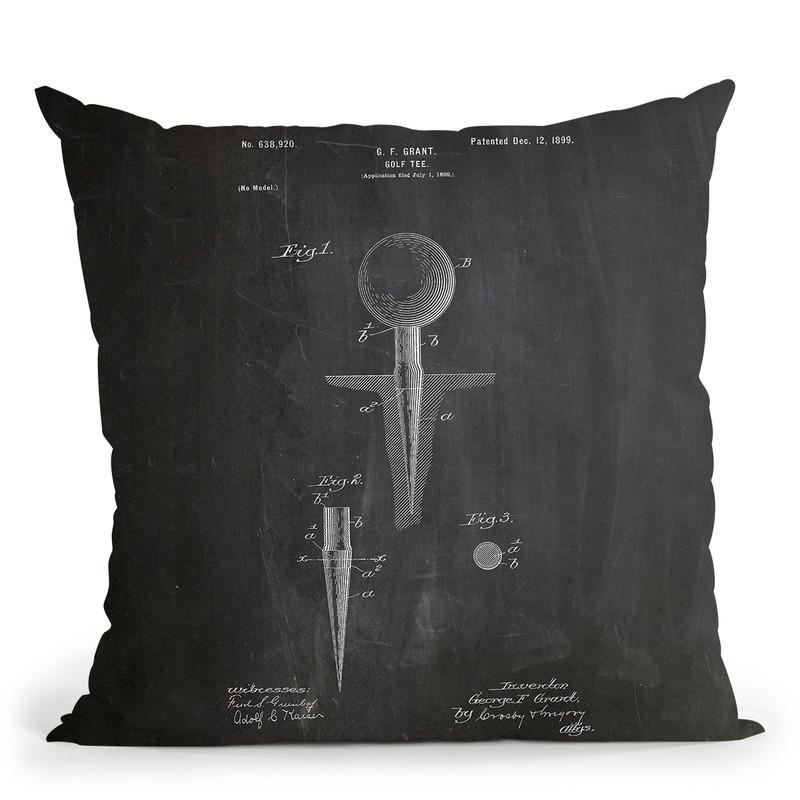 Golf Tee Throw Pillow By Cole Borders - All About Vibe
