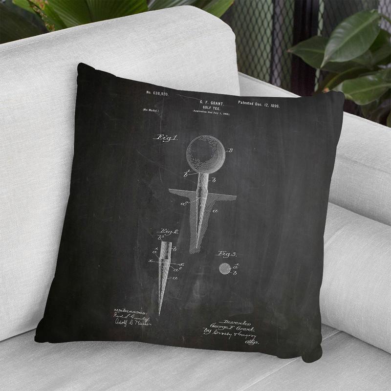 Golf Tee Throw Pillow By Cole Borders - All About Vibe