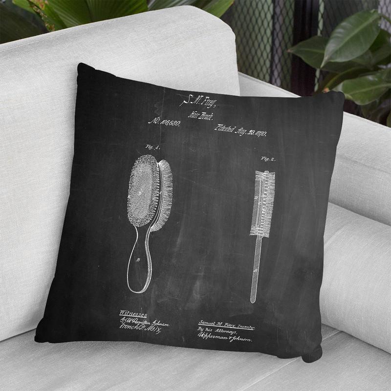 Hair-Brush Throw Pillow By Cole Borders - All About Vibe