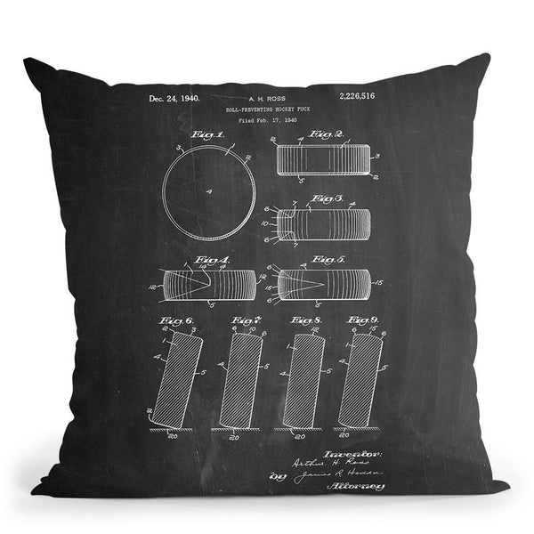 Hockey Puck Throw Pillow By Cole Borders - All About Vibe