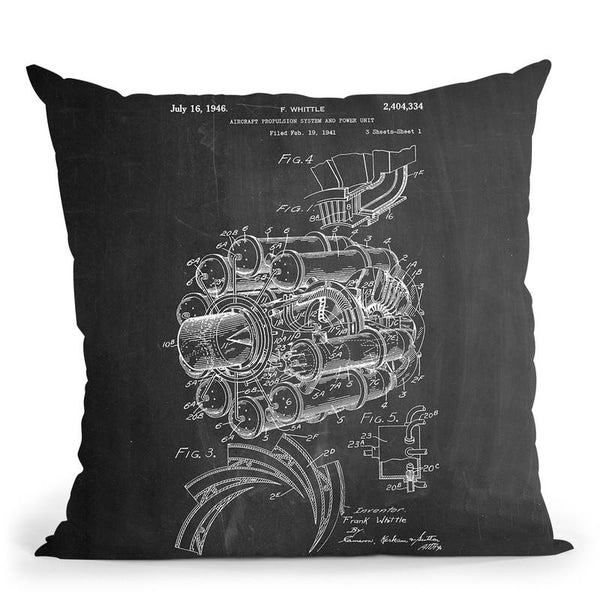 Jet Engine Throw Pillow By Cole Borders - All About Vibe