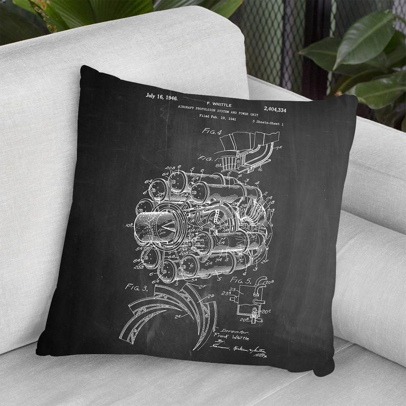 Jet Engine Throw Pillow By Cole Borders - All About Vibe